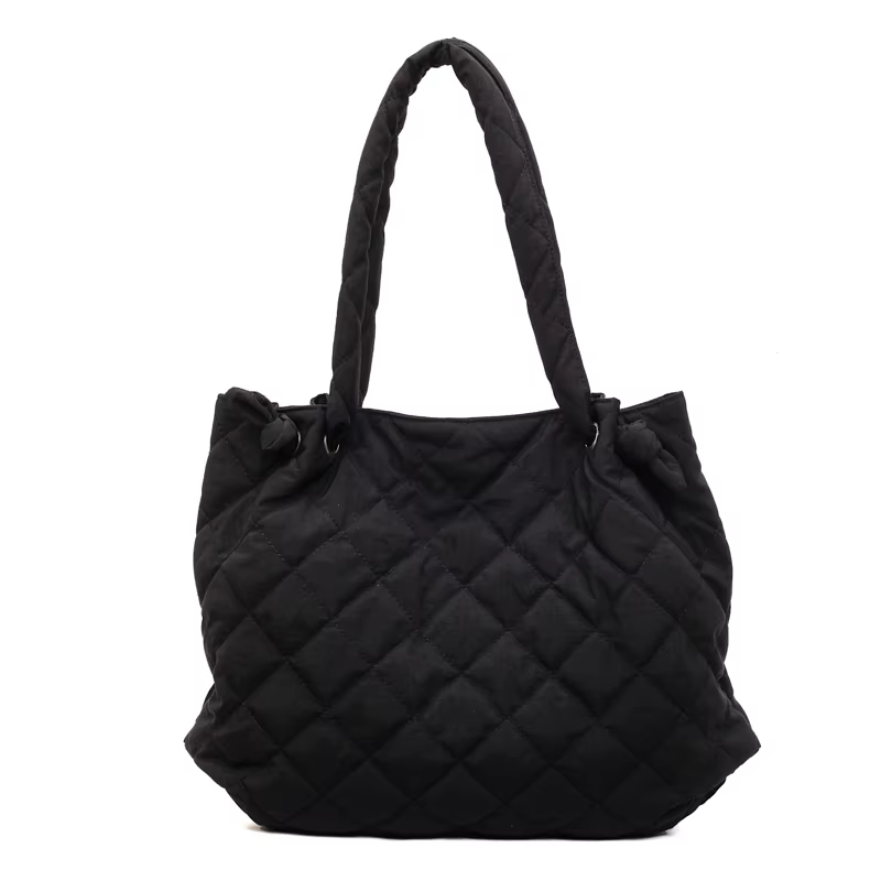 Sac fourre-tout matelassé de grande capacité en tissu pour femmes, sac à main à bandoulière de banli