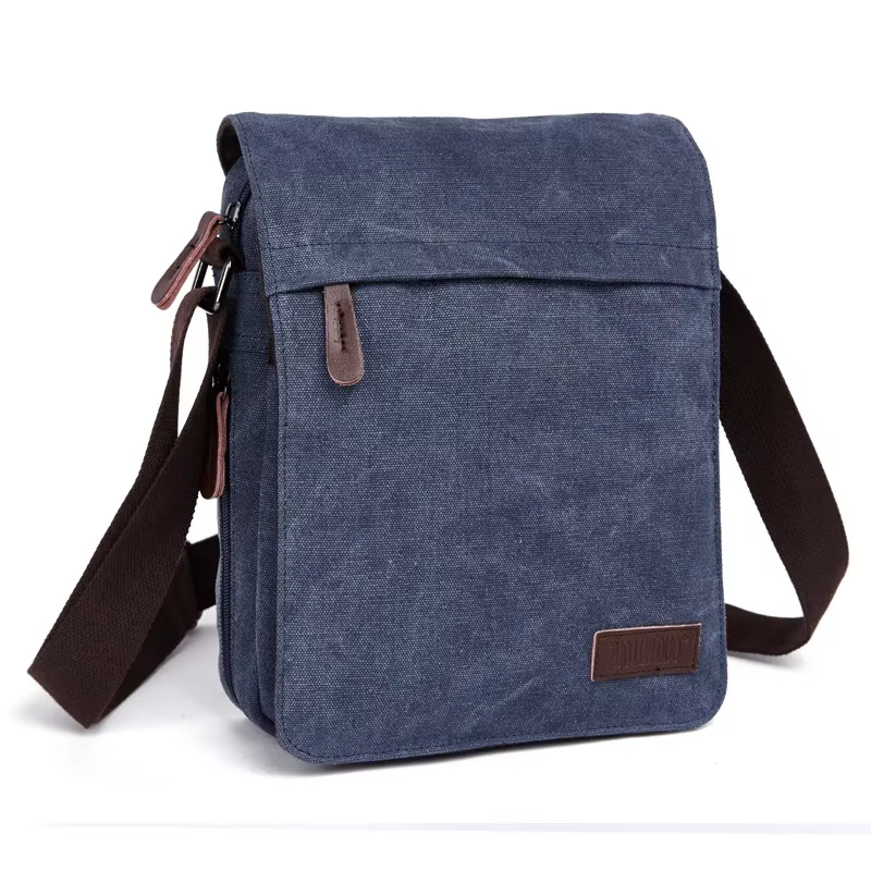 Sac à main décontracté sacs à bandoulière simples Vintage toile mode nouveau 2024 fermeture éclair I