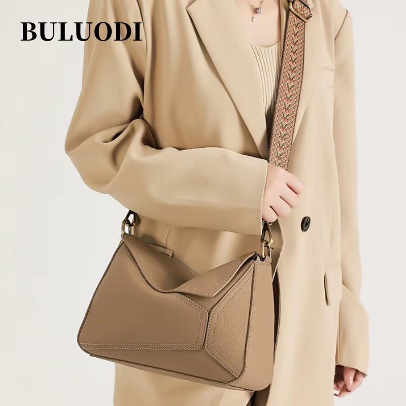Dames rétro peau de vache souple sacs à bandoulière femme mode luxe Design sacs à main femmes nature