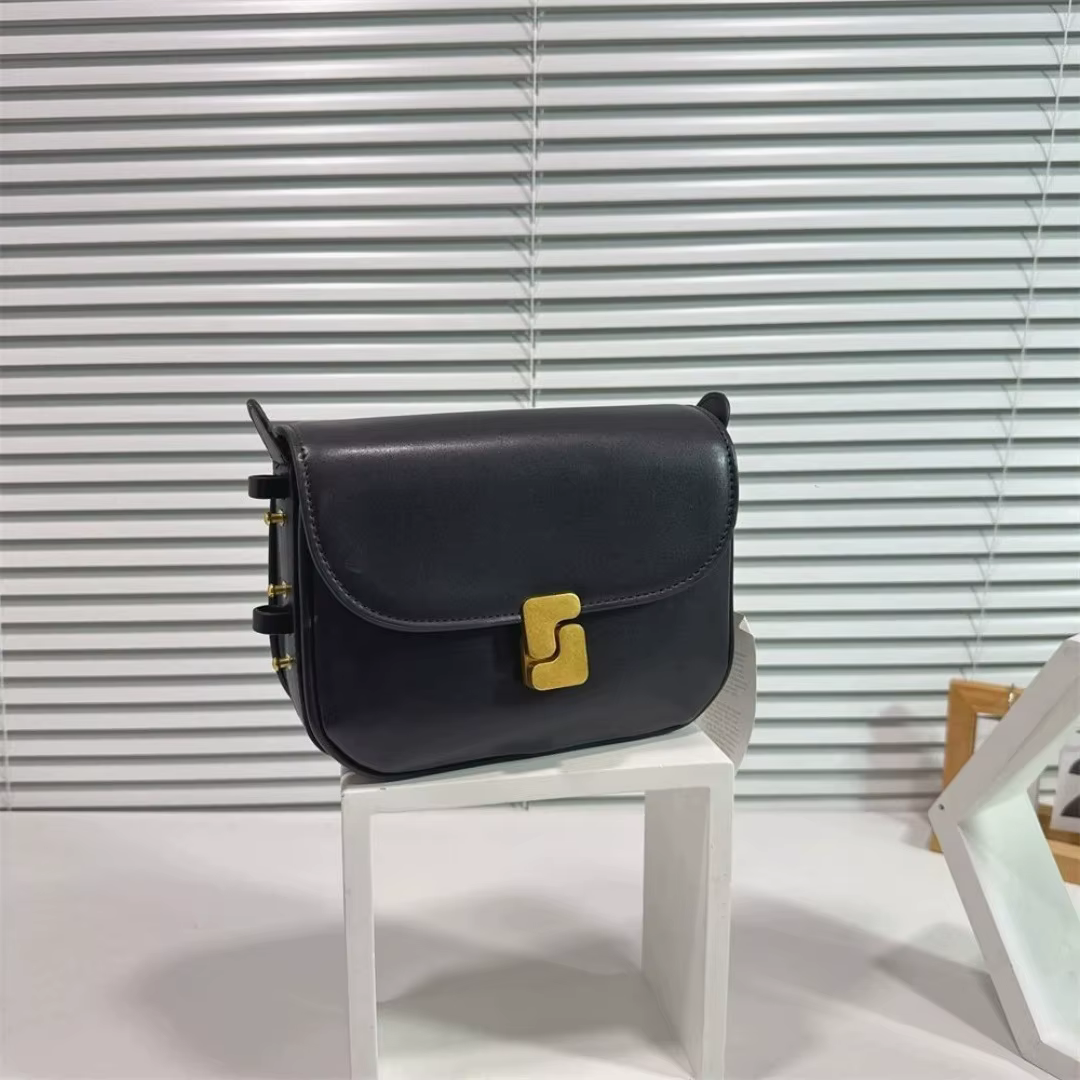 Sac 2026, design français pour femmes, couche supérieure en cuir de vachette, petit sac carré, textu