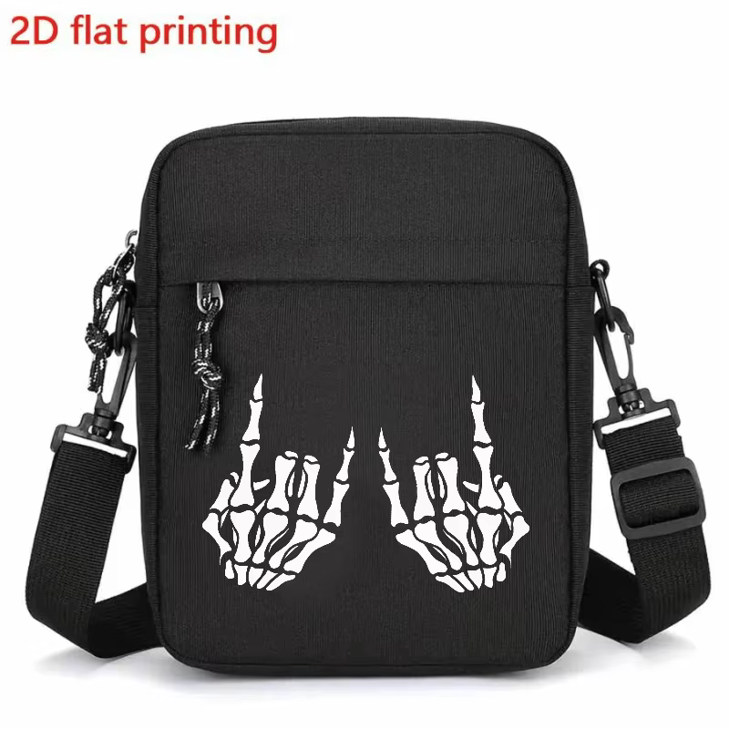 Sac à bandoulière amusant pour hommes, sac à bandoulière avec sangle réglable, sac de jour décontrac