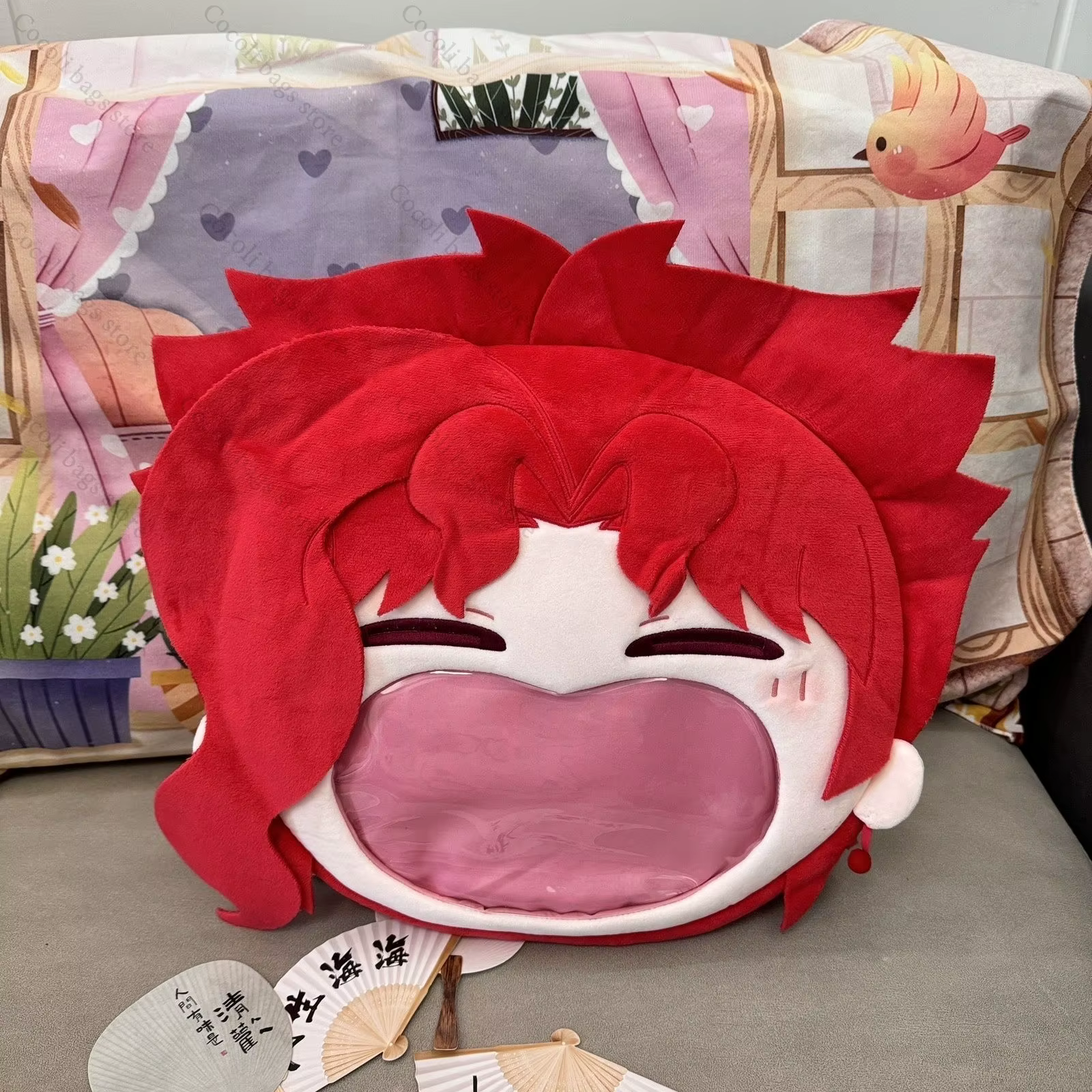 Anime JoJo's Bizarre Adventure Kakyoin Noriaki Ita sac à dos Kawaii avec poche transparente Itabag s