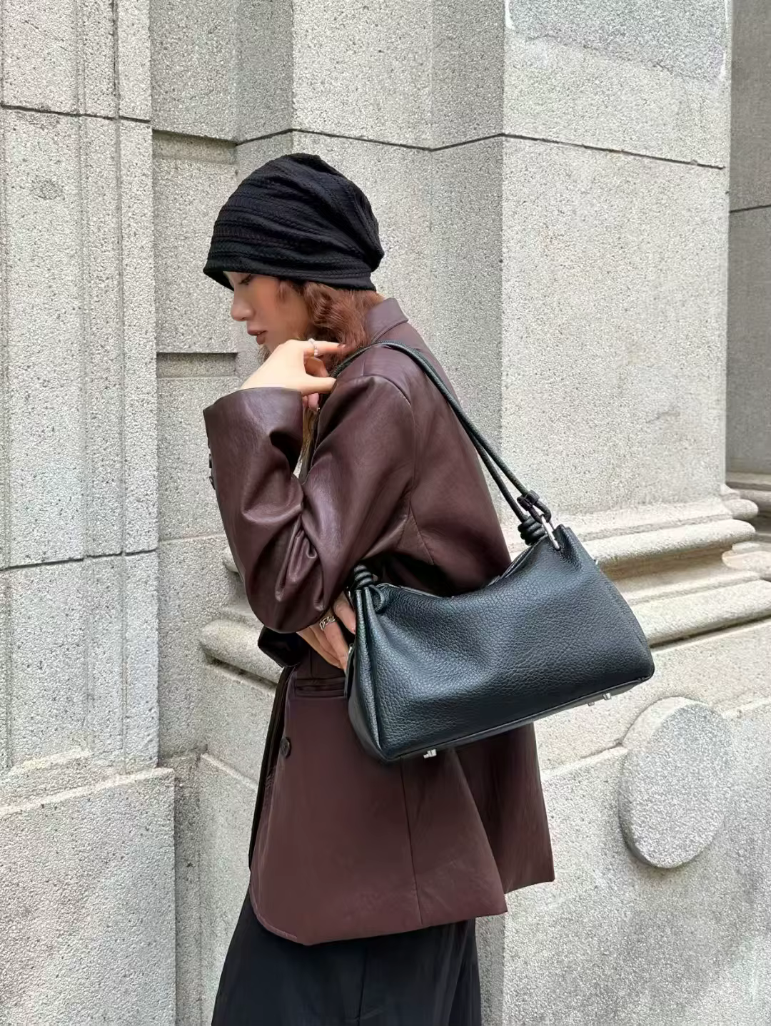 Sacs à main en cuir véritable pour dames, sacs à bandoulière initiés, sac à main ChimPurse, créateur