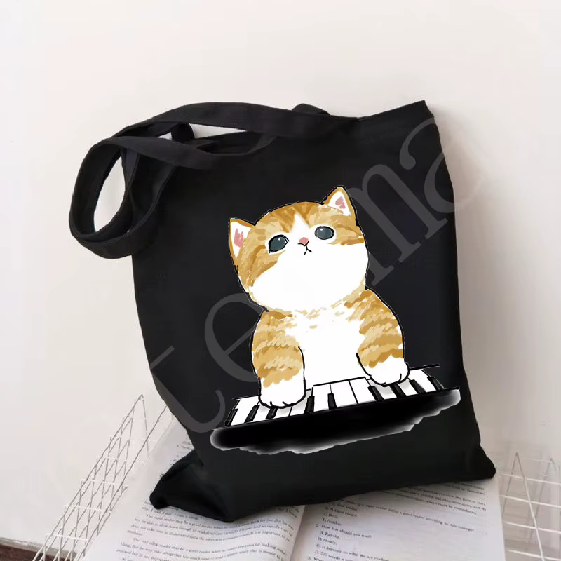 Mode Sac Fourre-Tout Sacs À Main Casual Fille Sacs À Bandoulière pour Filles Shopper Sac Kawaii Chat