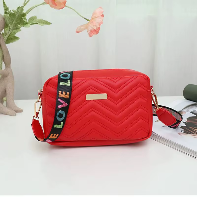Rilibegan sac photo brodé matériau PU décontracté petit sac carré polyvalent sac à bandoulière uniqu