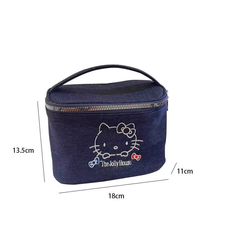 Pochette cosmétique mignonne pour femme, sac à maquillage grande capacité, organiseur de maquillage 