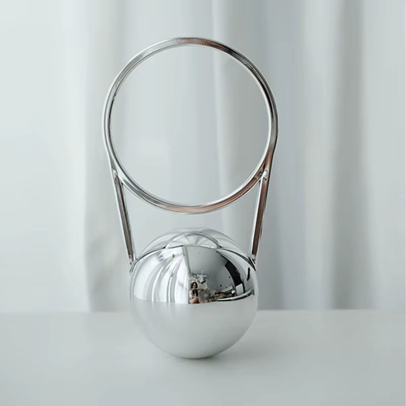 Pochette de soirée de luxe de styliste avec poignée en boule, sac à main en acrylique pour femmes, c