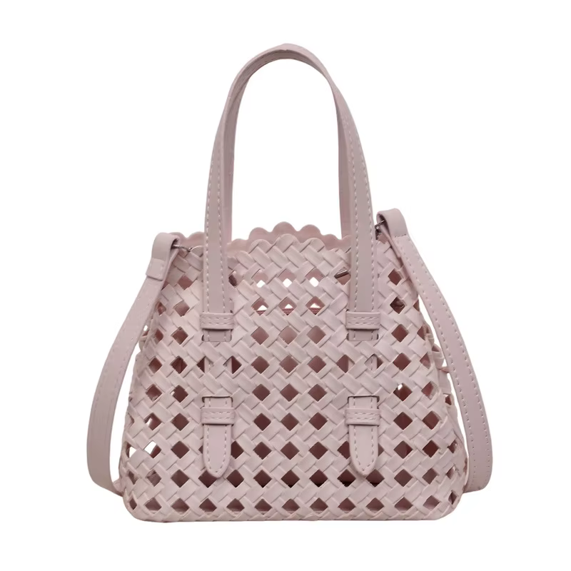 Sac cabas chic style français ajouré pour femme, sac bandoulière décontracté, élégant, esthétique, f