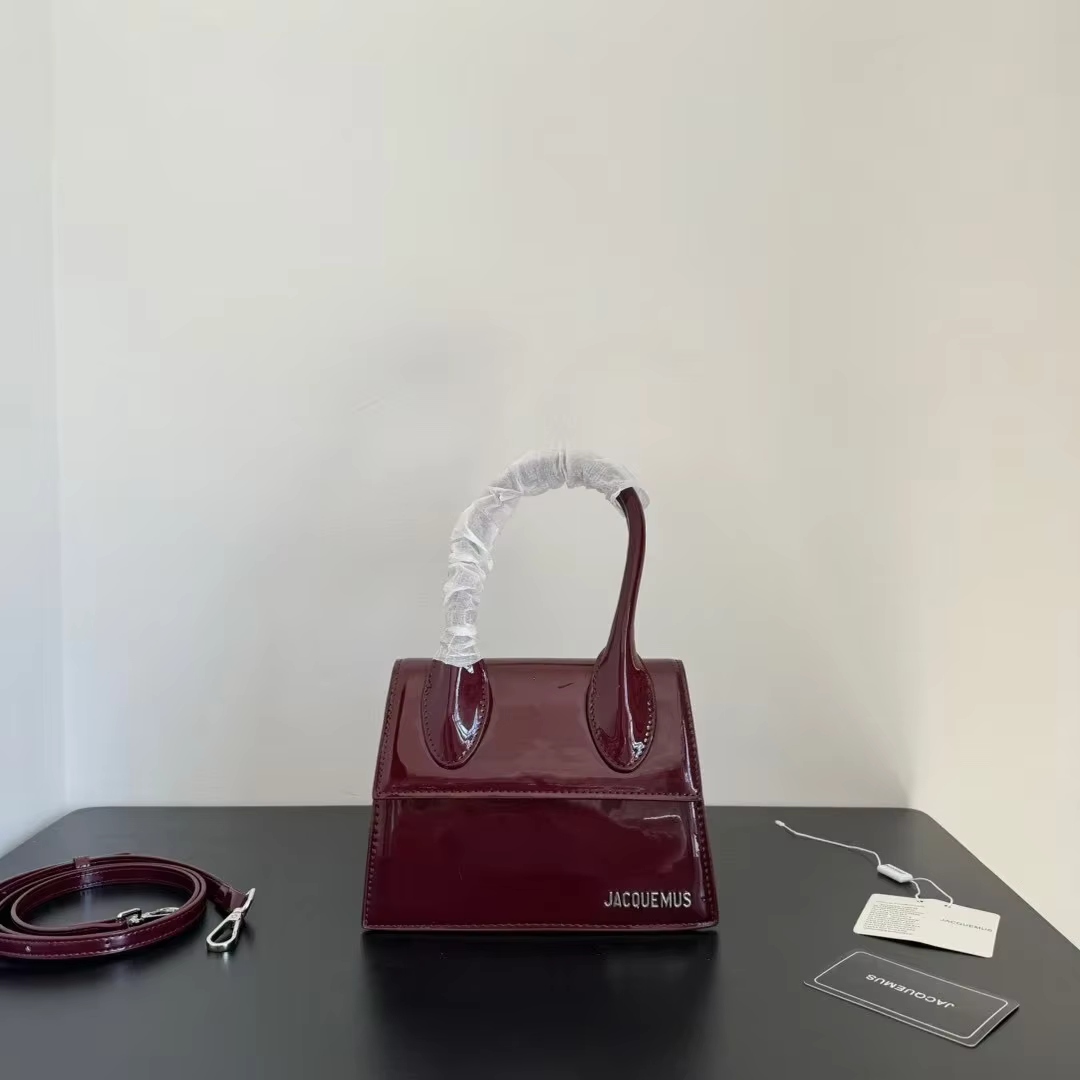 Sac messager carré classique pour femme Jacquemus, design chic, sac de transport quotidien fonctionn