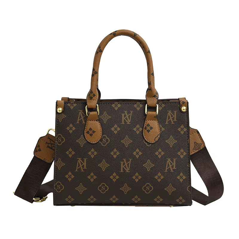Sac à main élégant pour femmes, sac à bandoulière imprimé rétro de luxe de styliste en cuir, sac à m
