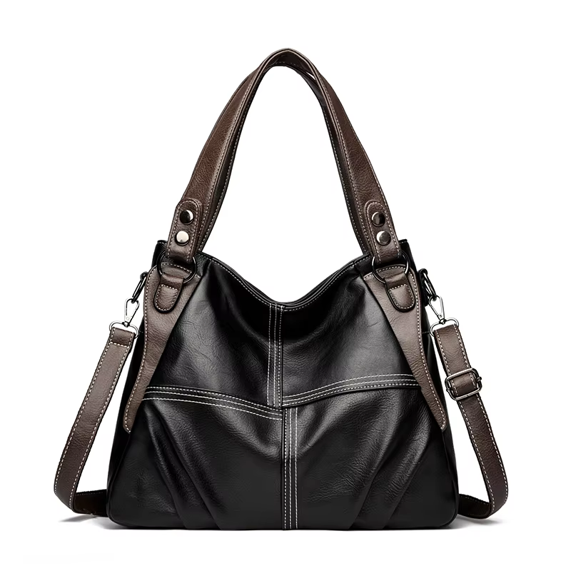Sac fourre-tout simple de grande capacité pour femme, épaule simple, bandoulière, à main, polyvalent