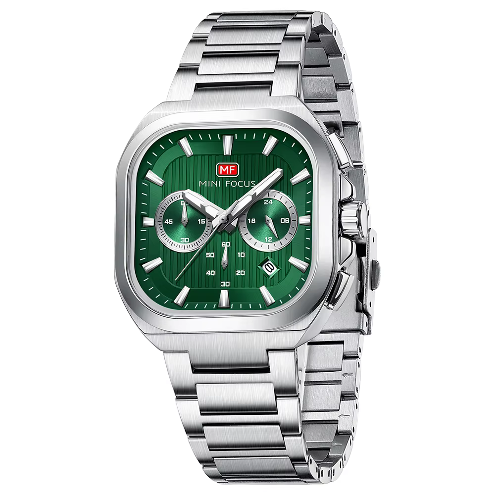 MINI FOCUS – montre chronographe carrée décontractée, multifonction, lumineuse, à Quartz, avec brace