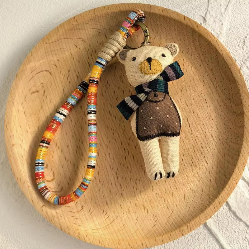 Porte-clés Animal de Dessin Animé Fait Main, Pendentif Breloque Cadeau pour Filles, Enfants, Accesso