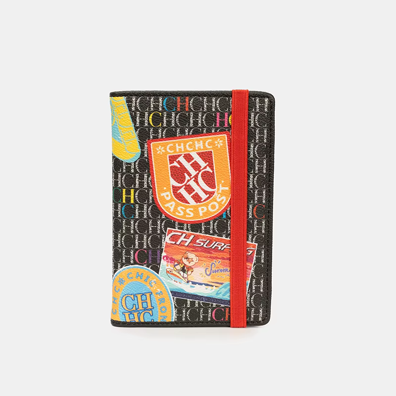 Portefeuille CH pour femmes, porte-cartes de luxe avec autocollants de dessins animés, portefeuille