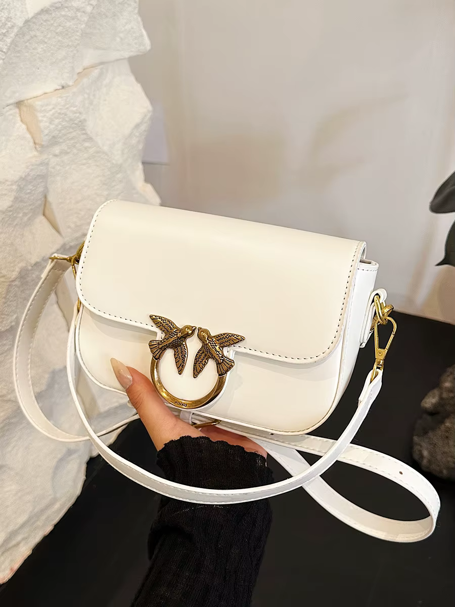 Sac à bandoulière pour femme Bacchus, style mode, avec chaîne, motif hirondelle volante double