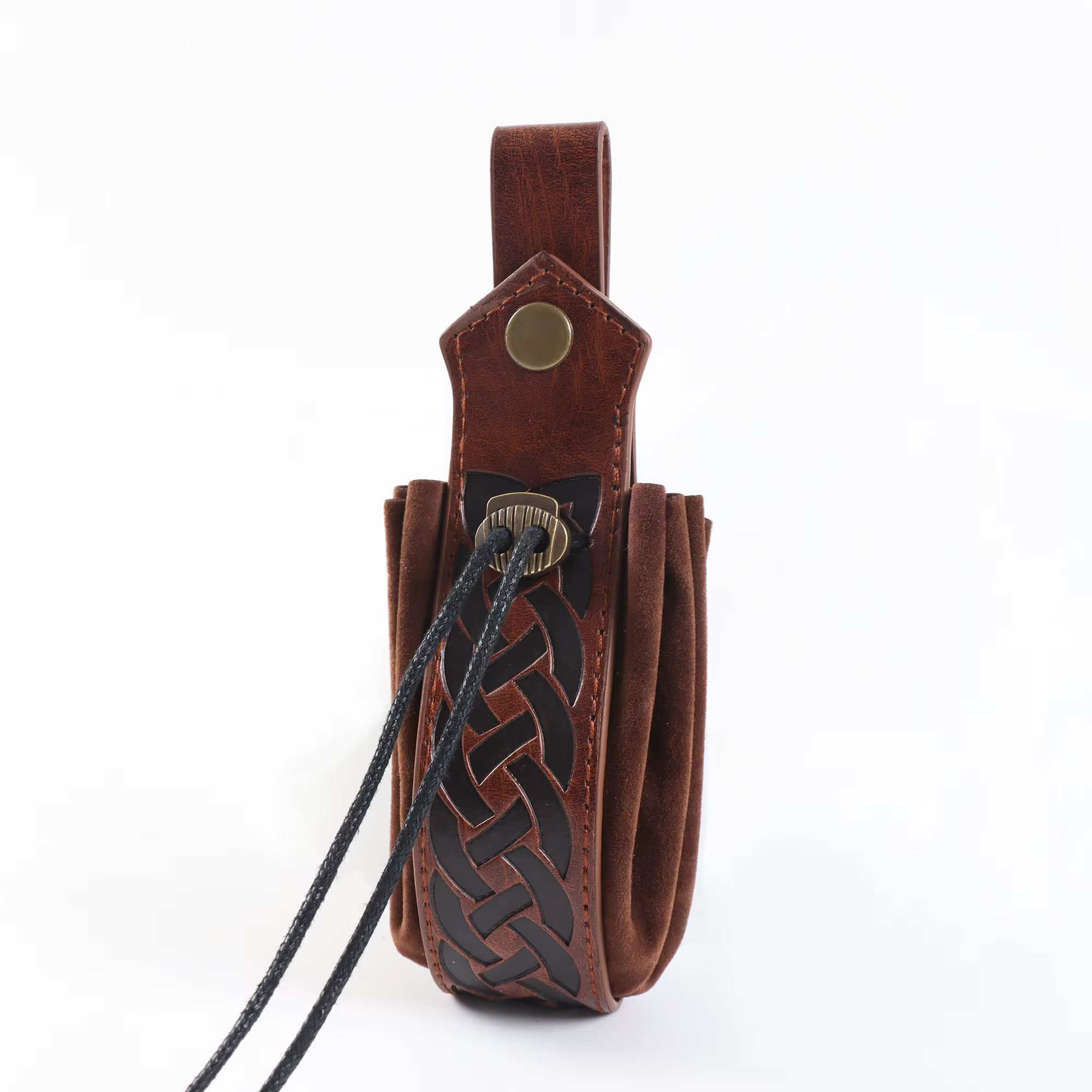 Sacs pochettes en cuir médiévaux, sacs banane viking, pochettes en cuir à cordon, ceintures vintage,