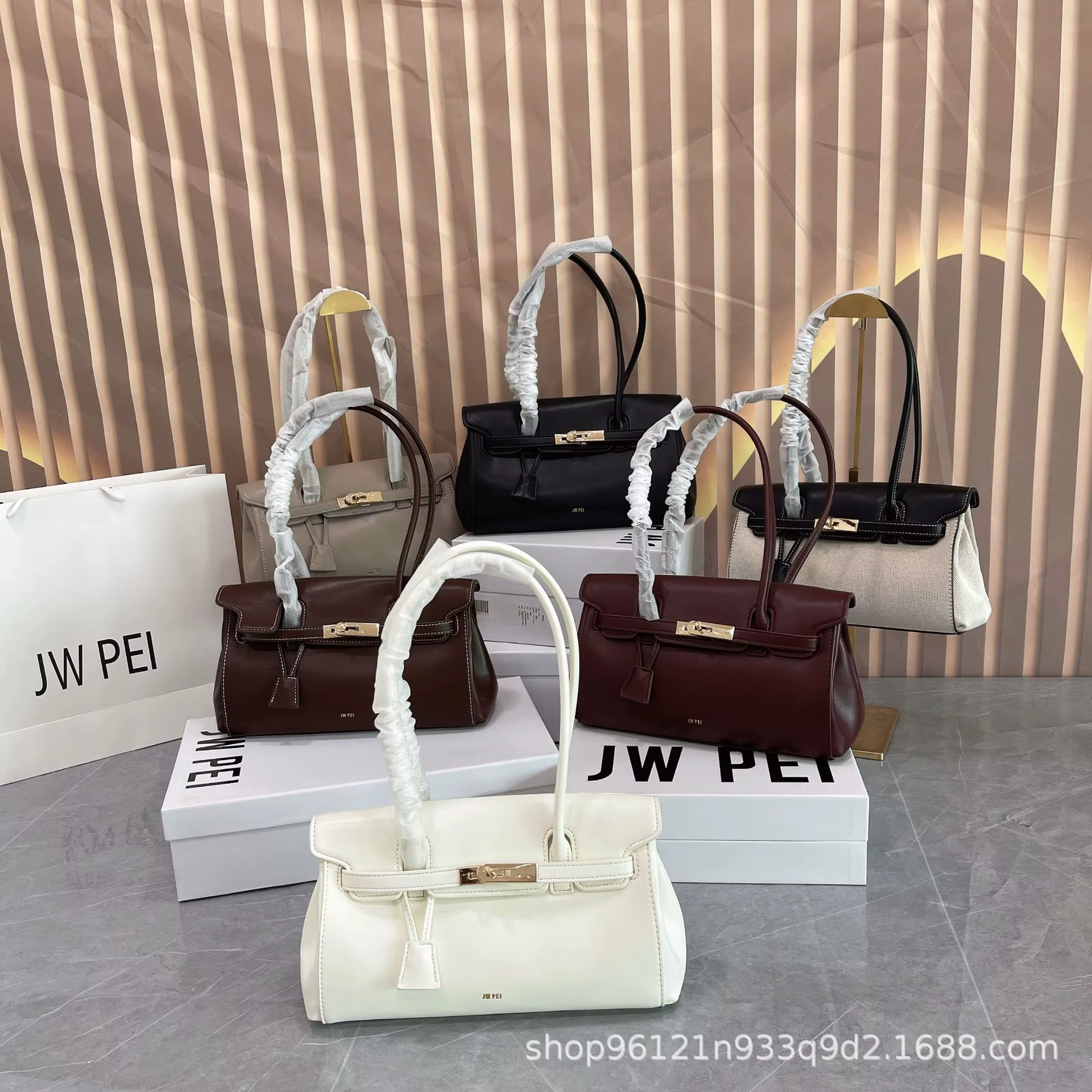Sac à main 2026JW PEI Law Stick pour femme – Petit format, avec serrure, à porter à l'épaule ou sous