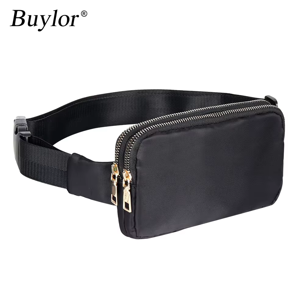 Buylor – petit sac de taille pour femmes, sac banane à fermeture éclair, sac banane de hanche, sac d