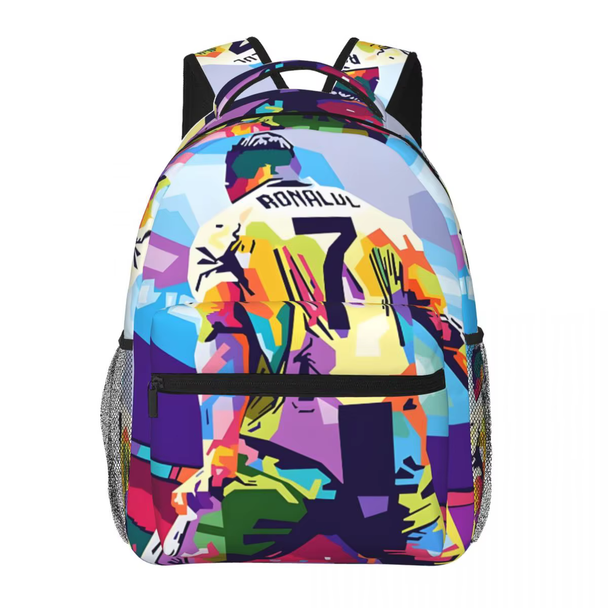 Sac à dos CR7 pour hommes et femmes, sac à bandoulière tendance pour lycée, randonnée, voyage, collè