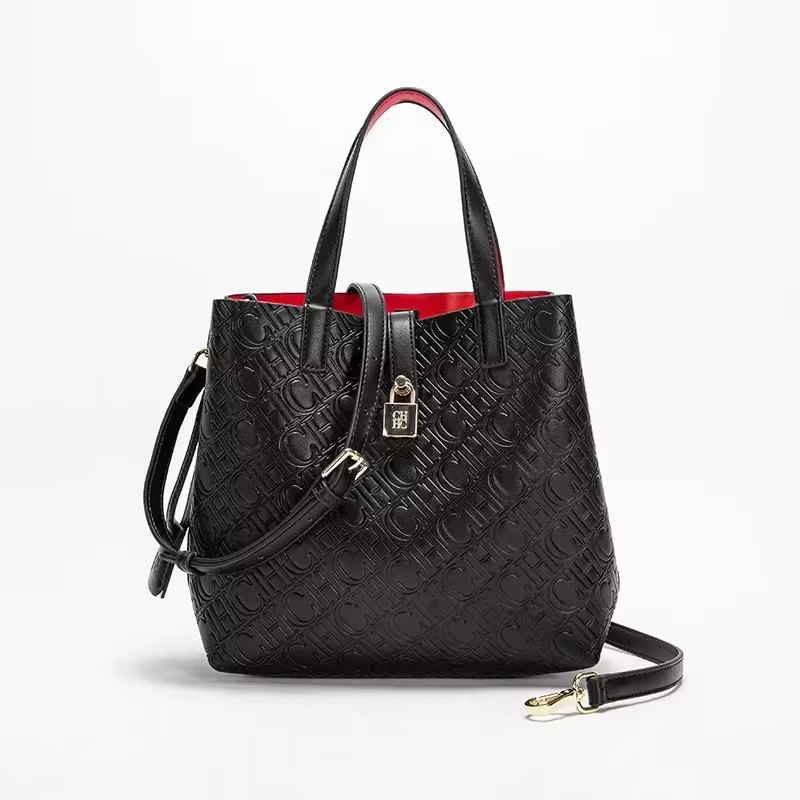 Sac à main CH classique gaufré de luxe pour femme, grande capacité, nouveau modèle 2026, sac à bando