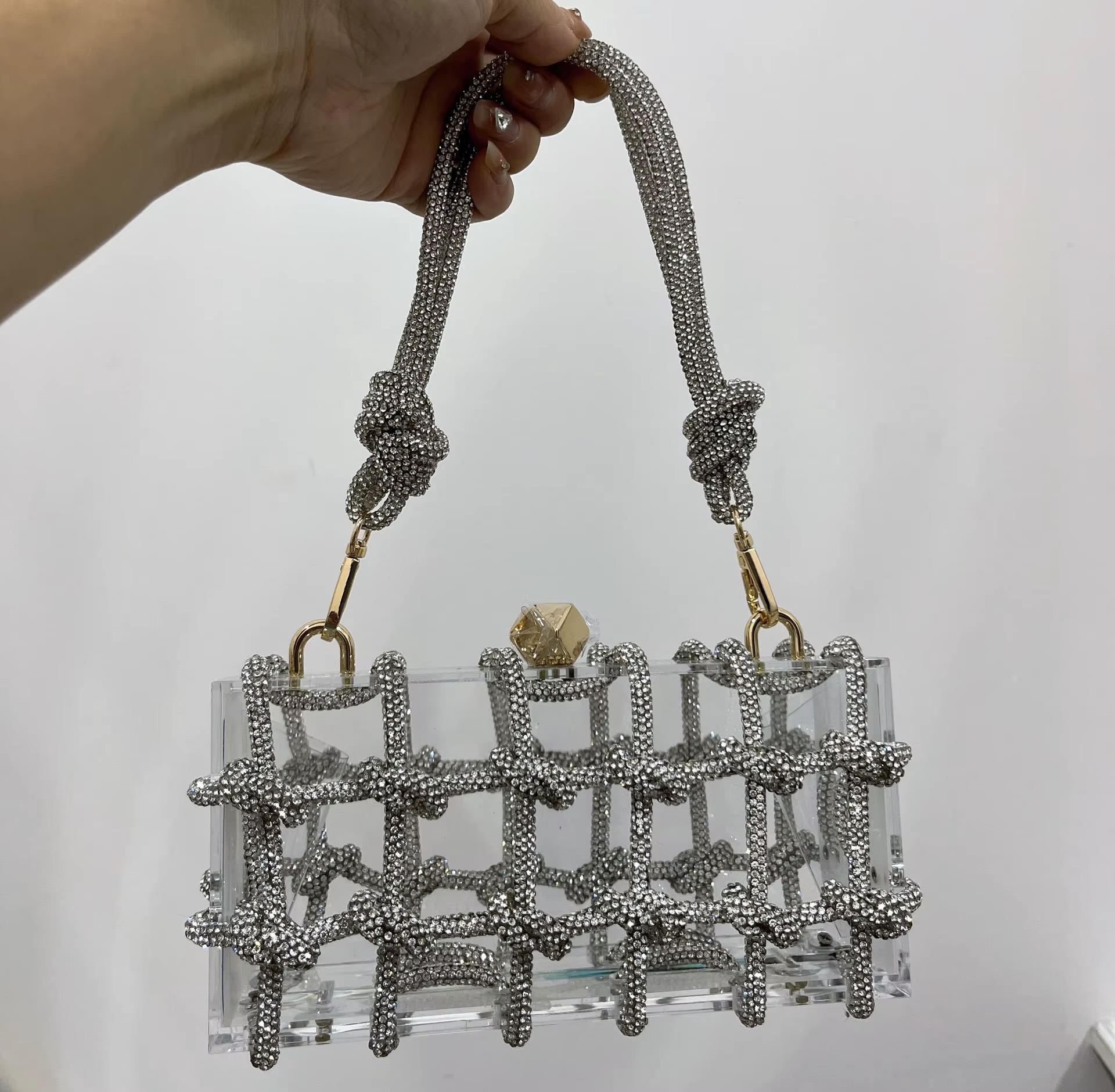 Sac à main Design de luxe pour femmes, sac de soirée de haute qualité, pochette en diamants, sac car