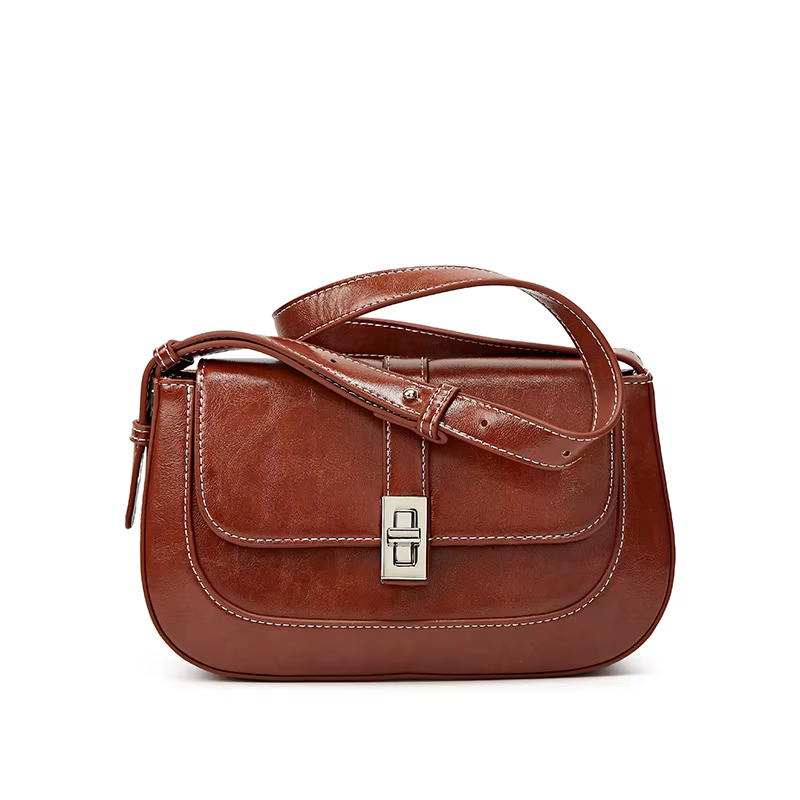 Sac à main élégant et texturé haut de gamme à une épaule pour femme, tendance et à la mode