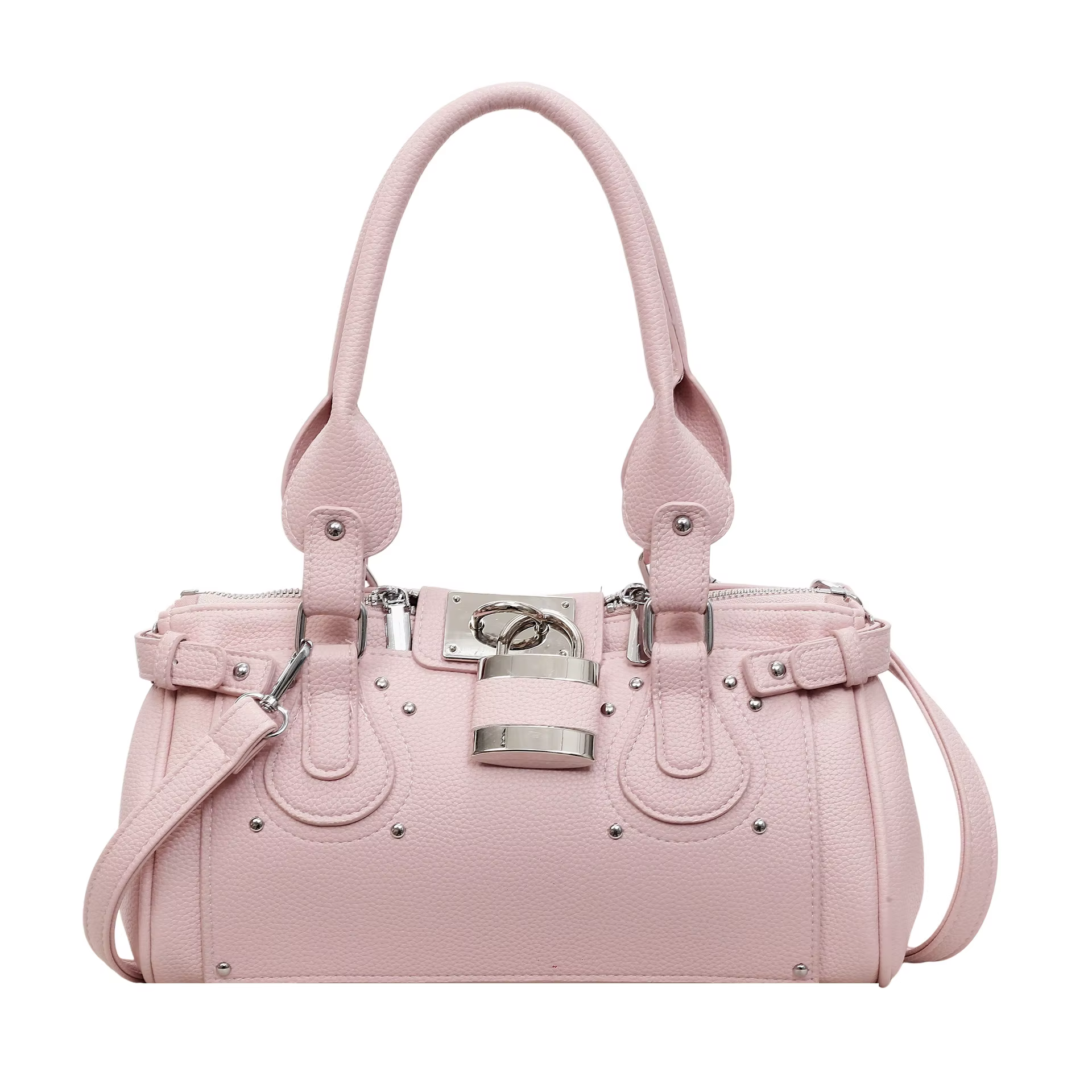 Sac à main rétro à boucle de verrouillage, élégant pour le trajet quotidien, sac à bandoulière pour