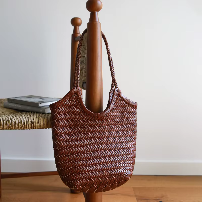 Sac fourre-tout bohème tissé, sac hobo de vacances, sac bandoulière unique grande capacité, rétro, m