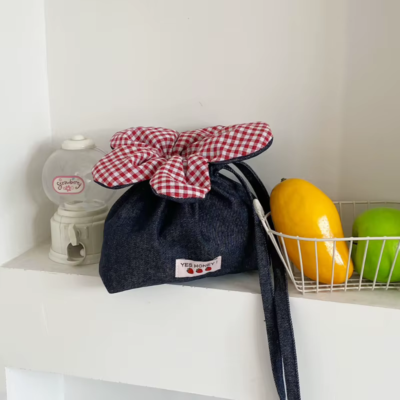 Pochette Téléphone Femme Rétro à Motif Floral Sacs à Bandoulière Petits Sacs Croisés pour Étudiantes