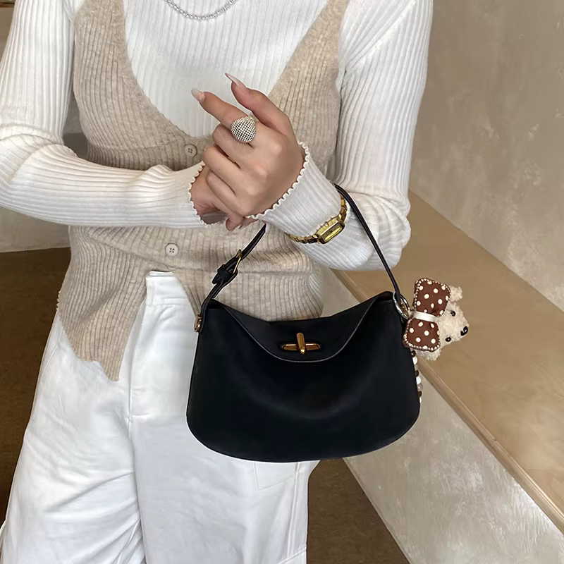 Nouveau Sac Rétro Mat Tendance 2026 pour Femme – Sac Polyvalent Printemps à Porter à l'Épaule ou en 