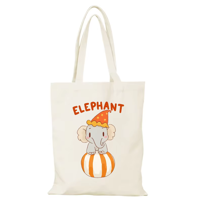 Sac de plage mignon loisirs nouveaux sacs à main dessin animé sacs en tissu toile sac fourre-tout fe