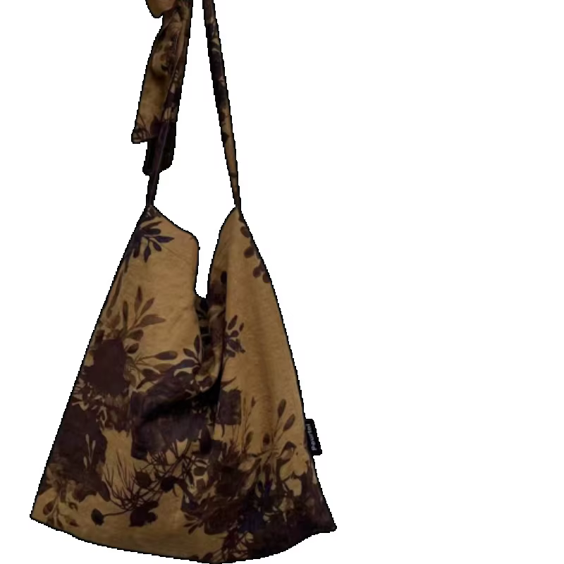 Sacs Bandage Style Chinois pour Femme, Doux, Grande Capacité, Chic, Doux, Gracieux, Décontracté, Vin