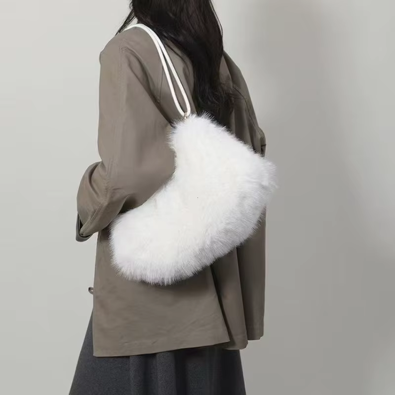 Sac en fourrure de luxe, sacs pour femmes, un bon choix pour envoyer à des amis, sacs à main en pelu