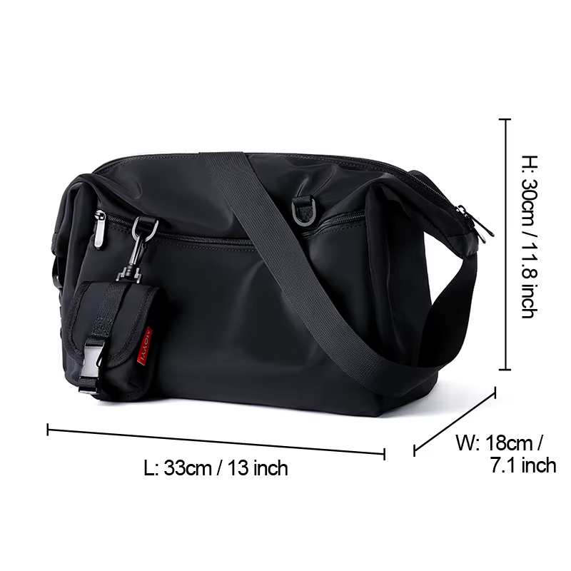MOYYI INS Style coréen hommes sacs de messager femmes voyage décontracté grand Hobo sac étanche en N
