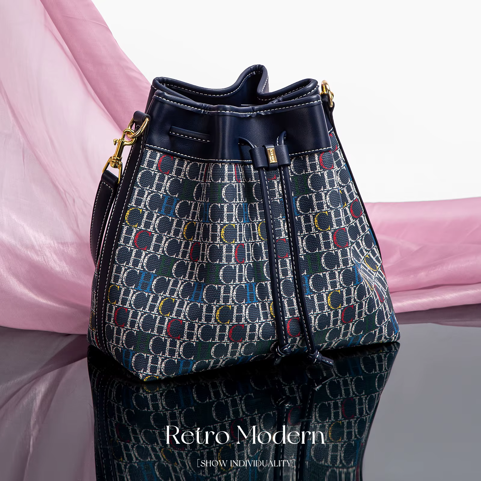 Sac à bandoulière de grande capacité pour femme, design de lettre rétro, proximité, à la mode, initi