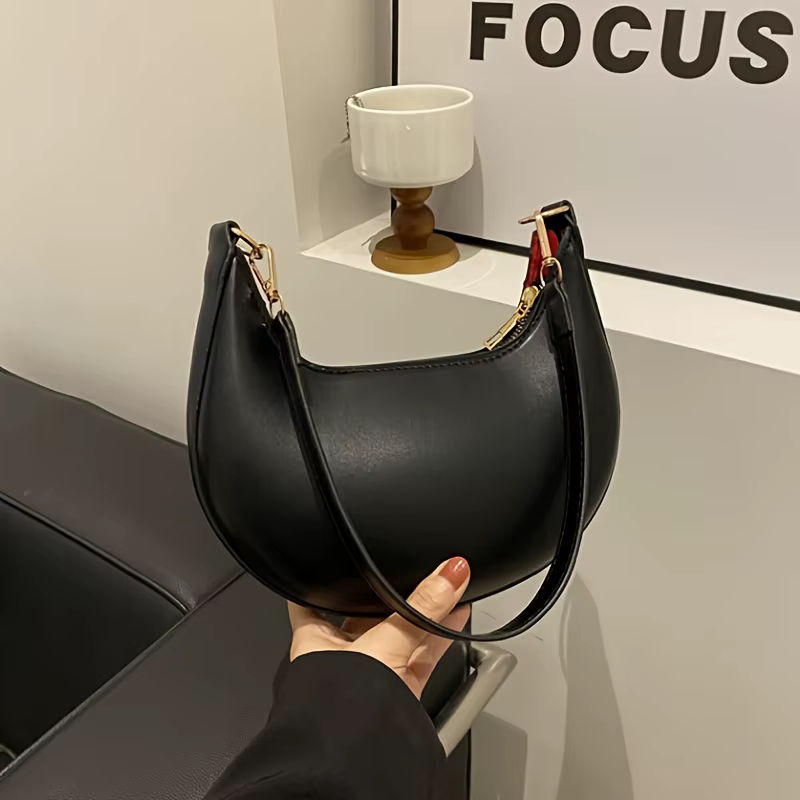 Sac à bandoulière pour femme, sac à main en forme de lune, nouveau sac de luxe à la mode pour femme