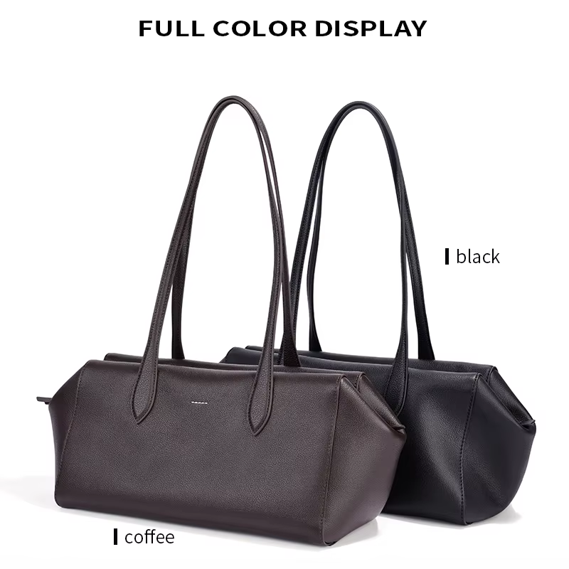 Sacs sous les bras en cuir véritable de vache souple pour femmes, sac à bandoulière en cuir de quali