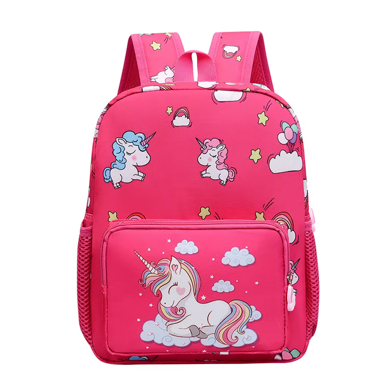 Sac à dos Licorne pour Enfants, Cartable Double Épaule, Sac à Dos de Dessin Animé Imperméable, Sac à