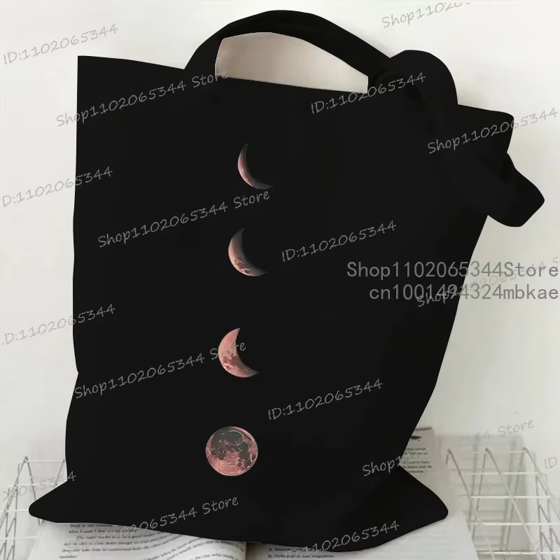 Vintage lune et soleil imprimé femmes sac à bandoulière drôle mode soleil lune fleur papillon motif 