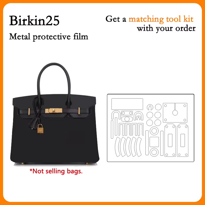 Film protecteur pour sac, film métallique pour Birkin25 30 35 40, film métallique anti-usure, anti-r