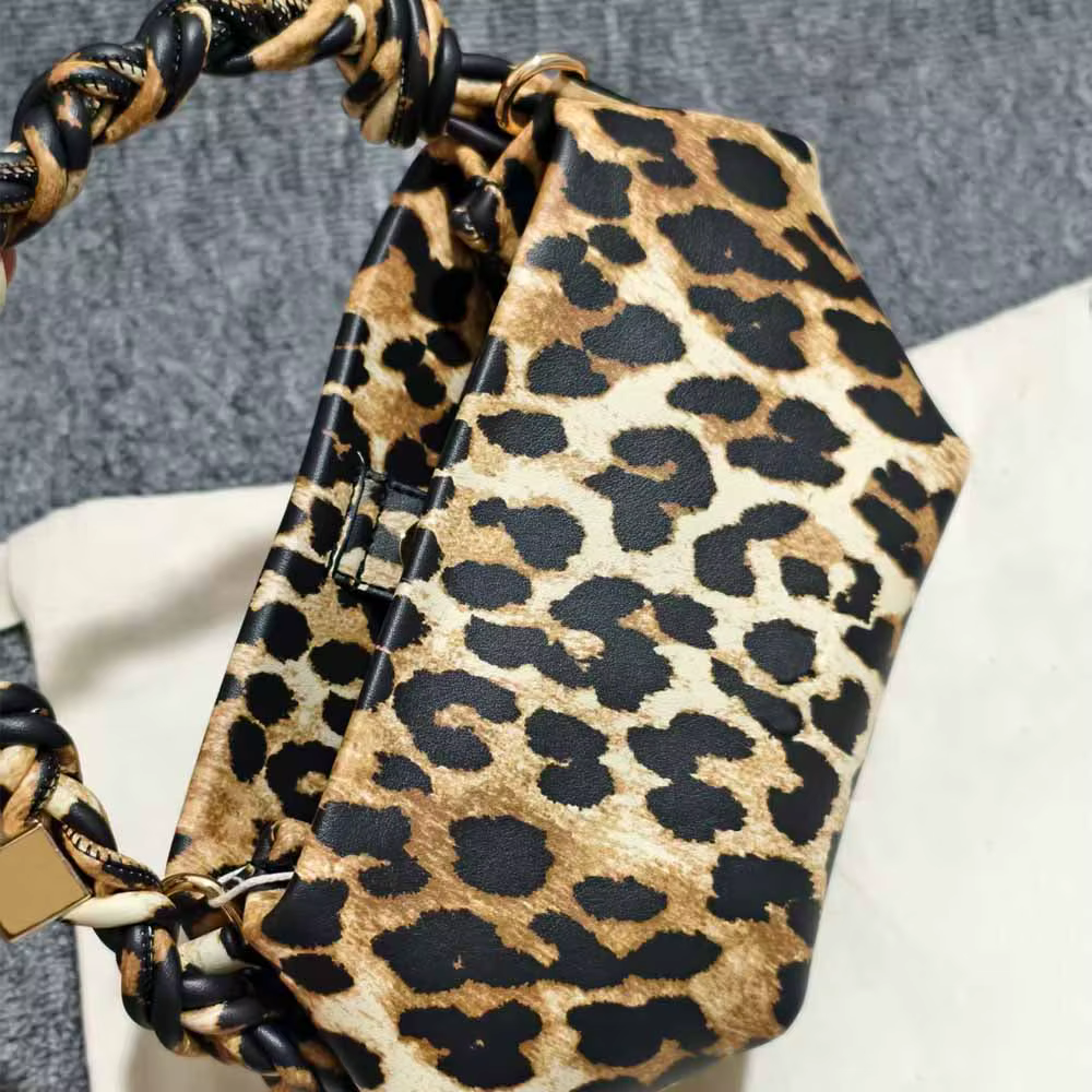 Sac en cuir véritable tissé hexagonal miniature de style parisien, design haut de gamme, sac bandoul