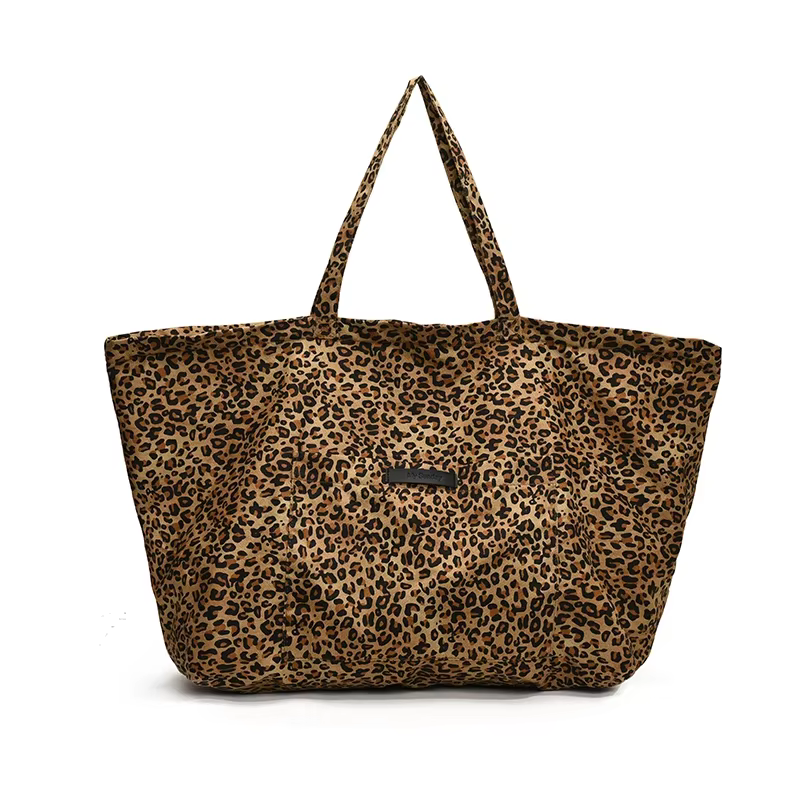 Leftside-Sac à main design léopard pour femme, sac shopper, sac à main Lady Initiated, mode coréenne