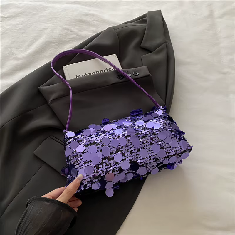 Sacs à bandoulière à paillettes pour femmes, sac à bandoulière léger et Portable pour dames, sac à m
