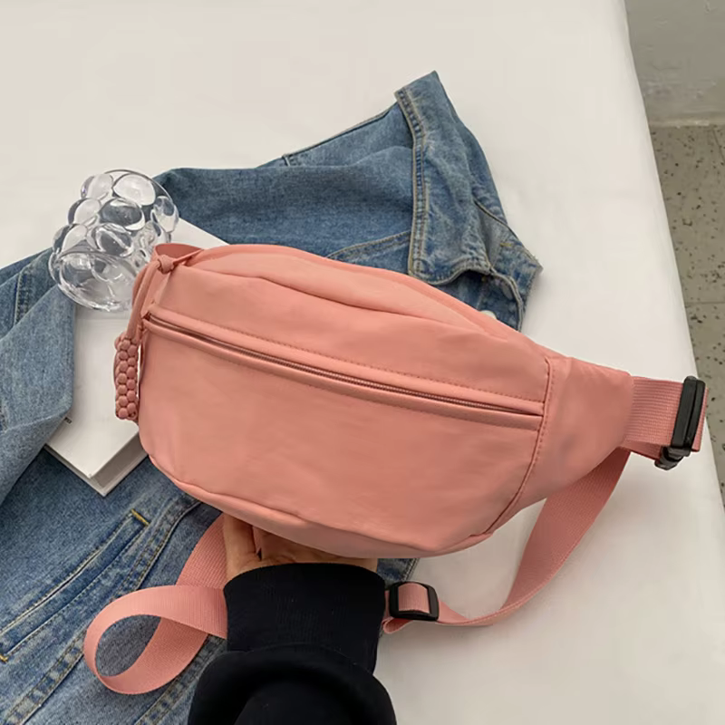 Sac banane pour femme, sac de poitrine, sac bandoulière, sac banane de course en toile, sac banane d