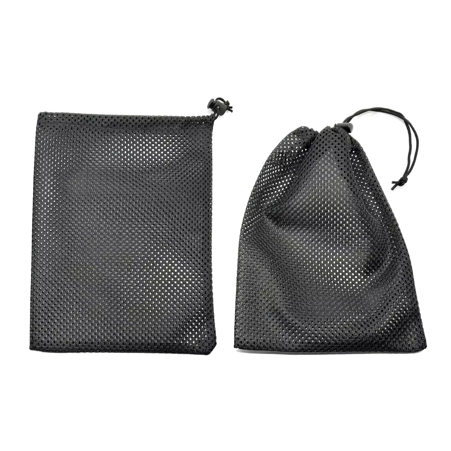 Sac en maille 1 pièce, sac de rangement en maille, poche en Polyester, sac en maille noire, sac en m
