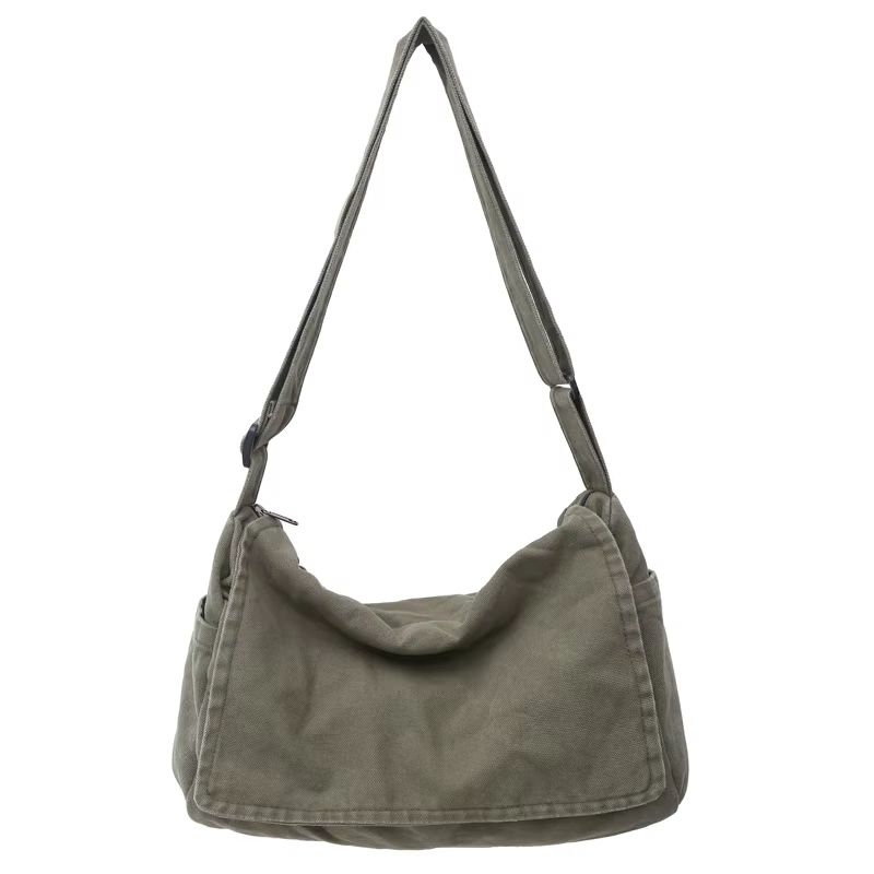 Sac messager tendance à rabat, sac bandoulière décontracté grande capacité, sac à l'épaule tendance 