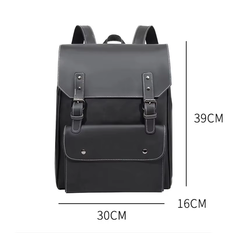 Sac à dos tendance pour homme, vintage, avec fermeture à glissière, grande capacité, pour affaires e