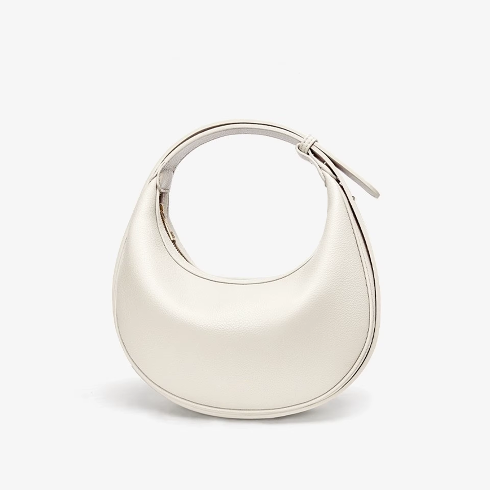 Sac demi-lune tendance avec bandoulière réglable, sac à bandoulière portable, sac croissant de lune,
