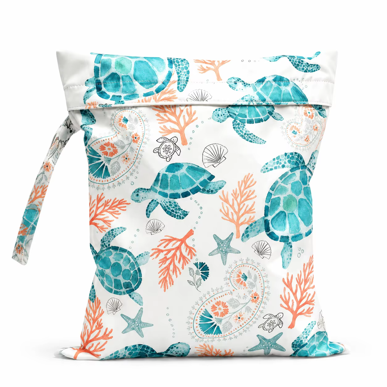 Sac étanche à imprimé tortue, pochette de voyage imperméable pour cosmétiques et articles de toilett