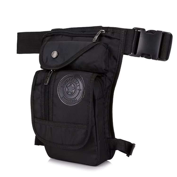 Hommes goutte jambe sac taille Fanny Pack moto cavalier tactique militaire messager bandoulière Spor